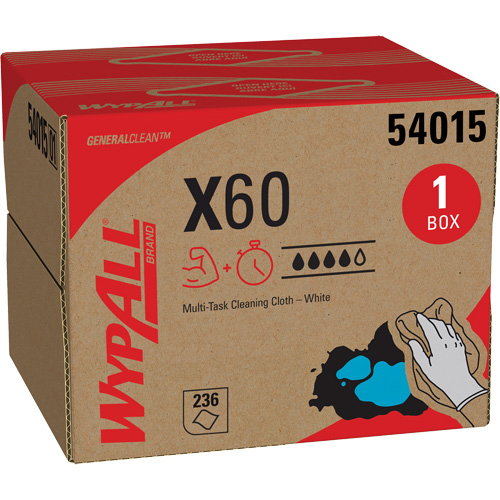 X60 Wipers, All-Purpose, 16-3/4" L x 11" W Nia-Chem Ltd.