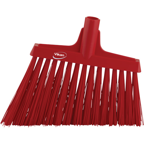 Angle Broom Head, X-Coarse Bristles, 12", Polyester, Red Nia-Chem Ltd.