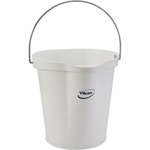 Seau hygi&eacute;nique pour service alimentaire, Blanc, 3 gal. US Nia-Chem Ltd.