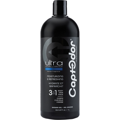 Gel douche 3 en 1, 1000 ml, Ultra fraîcheur, Bouteille Nia-Chem Ltd.
