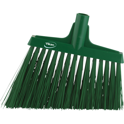 Angle Broom Head, X-Coarse Bristles, 12", Polyester, Green Nia-Chem Ltd.