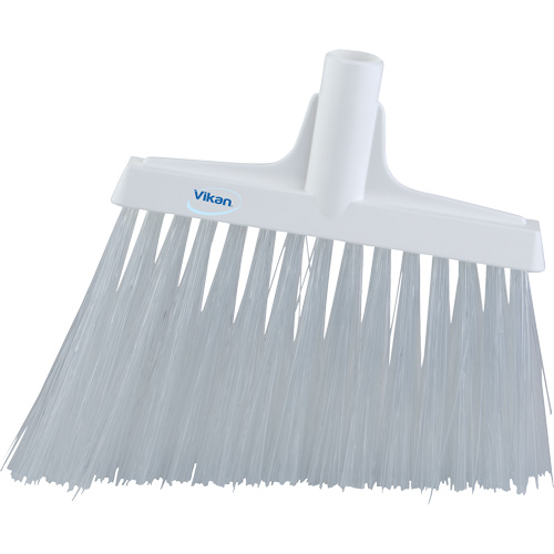 Angle Broom Head, X-Coarse Bristles, 12", Polyester, White Nia-Chem Ltd.