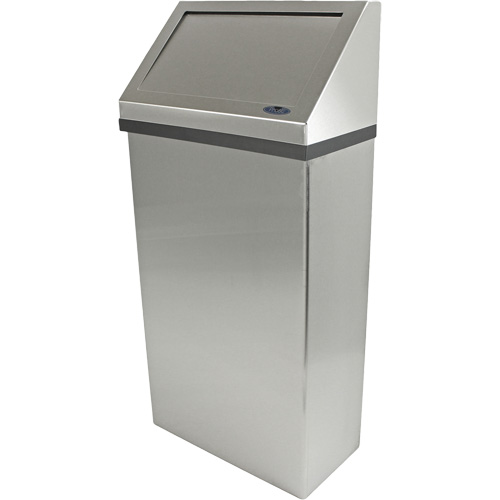 Poubelle murale, Acier inoxydable, 13,2 gal. US Nia-Chem Ltd.