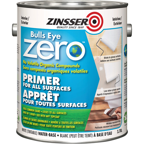 Appr&ecirc;t &agrave; faible teneur en COV Bulls Eye Zero, 3,78 L, Gallon, Blanc teintable Nia-Chem Ltd.