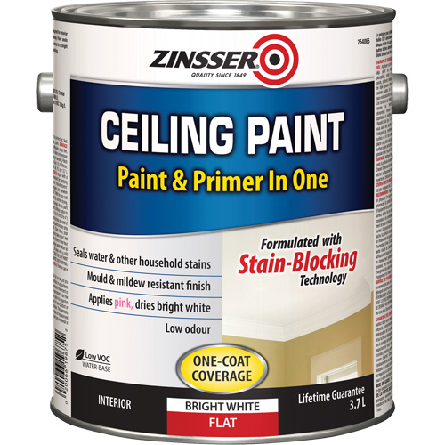 Peinture et appr&ecirc;t pour plafond en un seul produit, Blanc, Tr&egrave;s mat, 3,78 L, Gallon Nia-Chem Ltd.