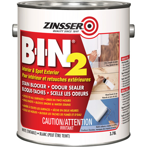 Appr&ecirc;t B-I-N 2, Blanc, Tr&egrave;s mat, 3,78 L, Gallon Nia-Chem Ltd.