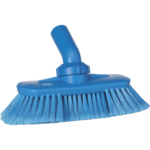 Angle-Adjustable Water-Fed Washing Brush, Soft Bristles, 9-1/4" Long, Blue Nia-Chem Ltd.