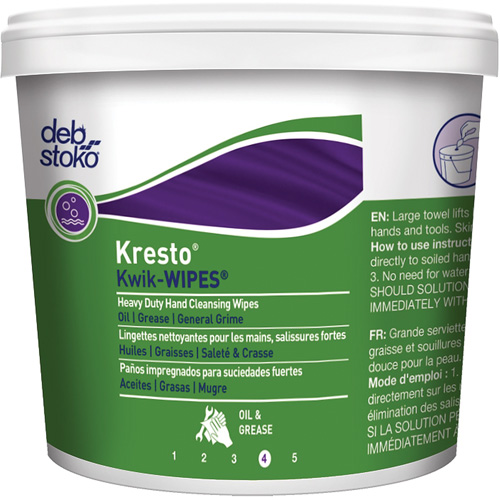 Kresto&reg; Kwik-Wipes&reg; Wipes, 130 Wipes, 12" x 10" Nia-Chem Ltd.