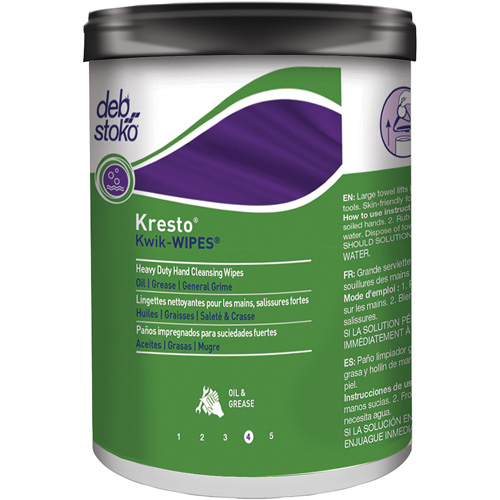 Kresto&reg; Kwik-Wipes&reg; Wipes, 70 Wipes, 12" x 10" Nia-Chem Ltd.