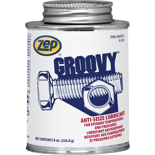 Lubrifiant antigrippage Groovy, 8 oz, Canette &agrave; dessus brosse, 2100°F (1100°C) Temp max. Nia-Chem Ltd.