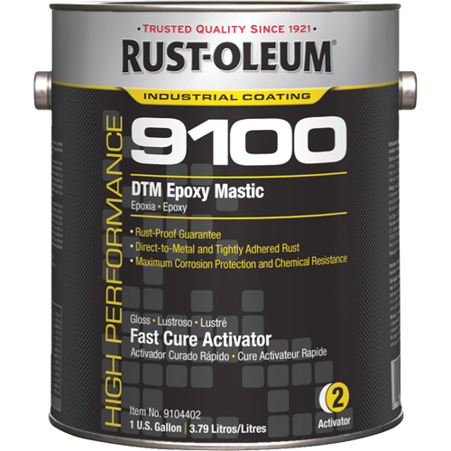 Activateur pour s&eacute;chage rapide pour mastic &eacute;poxy DTM du syst&egrave;me 9100, Gallon Nia-Chem Ltd.