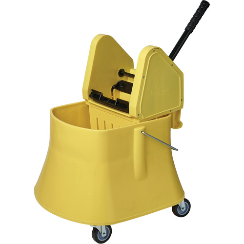 Champ Bucket & Wringer Combo, Down Press, 10 US Gal.(40 Quart), Yellow Nia-Chem Ltd.