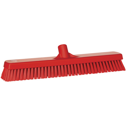 Brosse &agrave; r&eacute;curer pour planchers et murs, Crins Ferme, 19", Polyester, Rouge Nia-Chem Ltd.