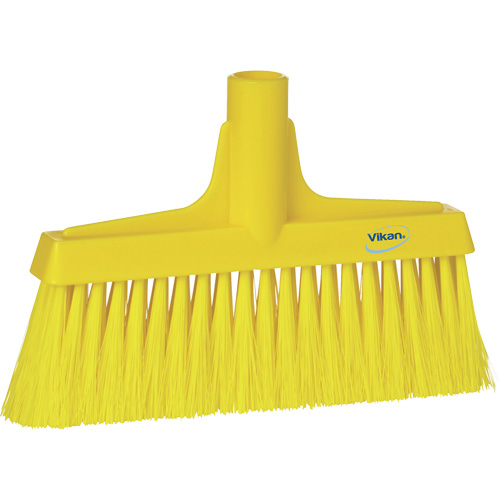 Upright Broom Head, Coarse/Fine Bristles, 10-1/4", Polyester, Yellow Nia-Chem Ltd.