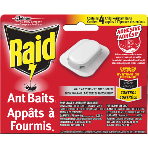 Raid&reg; Ant Bait Traps, 5" L x 6" W x 1" H Nia-Chem Ltd.