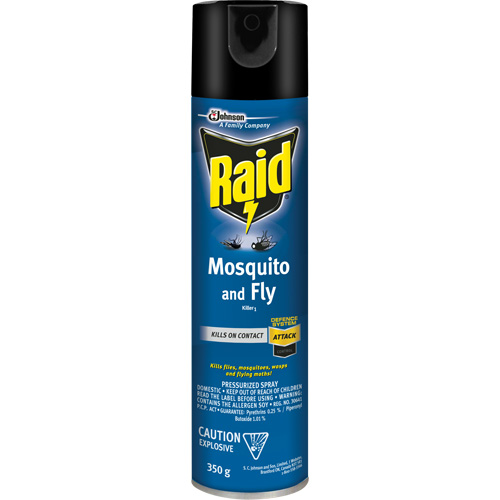 Insecticide contre les moustiques et les mouches Raid, 350 g, &agrave; base de solvant Nia-Chem Ltd.