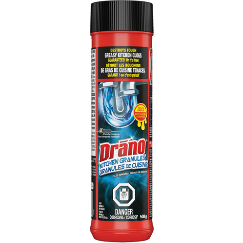 Granules nettoyantes pour drain d&eacute;vier de cuisine de Drano Nia-Chem Ltd.