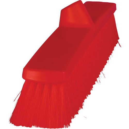 ColorCore Push Broom, Fine Bristles, 24", Polypropylene, Red Nia-Chem Ltd.