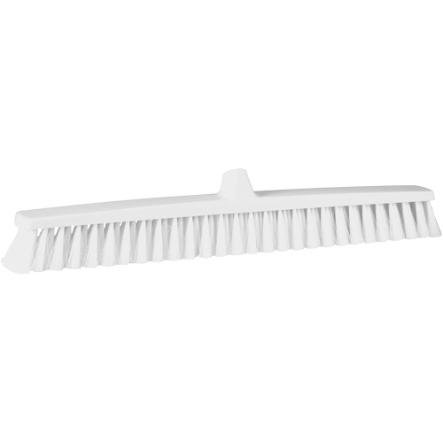 ColorCore Push Broom, Fine Bristles, 24", Polypropylene, White Nia-Chem Ltd.
