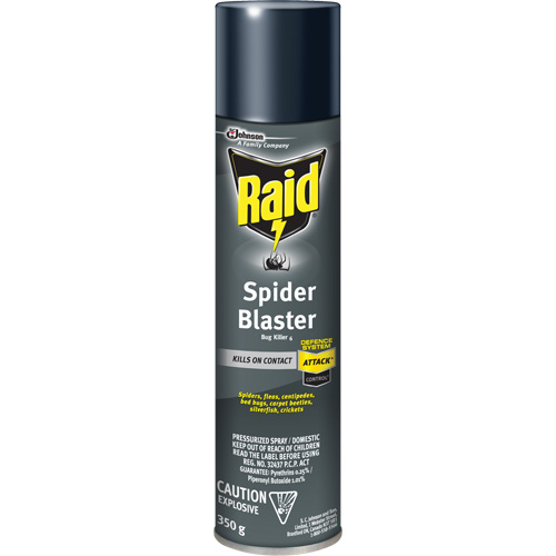 Insecticide exterminateur daraign&eacute;es Raid, 350 g, Canette a&eacute;rosol, &agrave; base de solvant Nia-Chem Ltd.