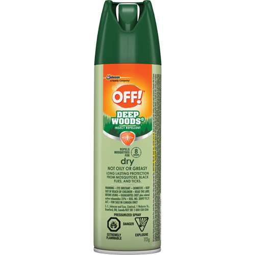 OFF! Deep Woods&reg; Insect Repellent, 25% DEET, Aerosol, 113 g Nia-Chem Ltd.