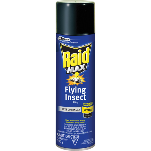 Insecticide contre les insectes volants Raid Max, 500 g, Canette a&eacute;rosol, &agrave; base de solvant Nia-Chem Ltd.