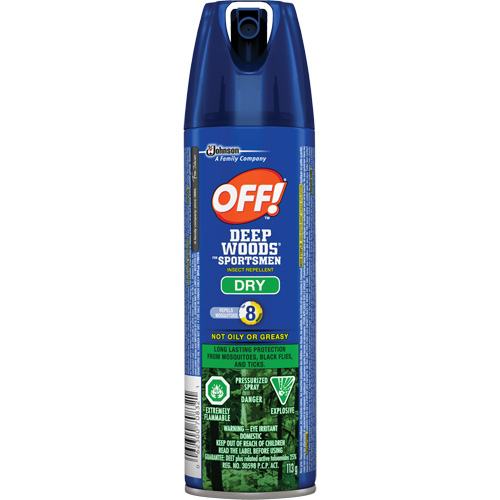 Insectifuge sec pour sportifs Off! R&eacute;gions sauvages, DEET &agrave; 30 %, A&eacute;rosol, 113 g Nia-Chem Ltd.