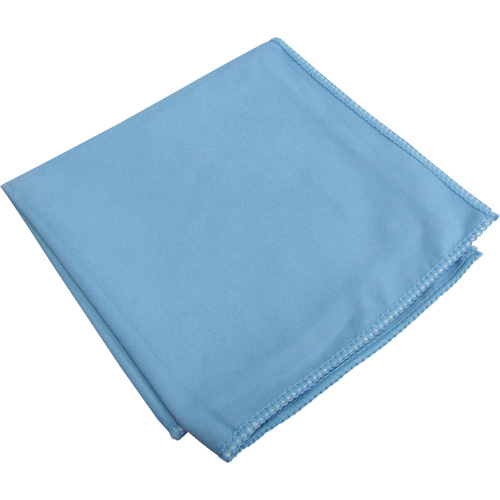 Chiffons sp&eacute;cialis&eacute;s pour vitres et miroirs, Microfibre, Bleu Nia-Chem Ltd.