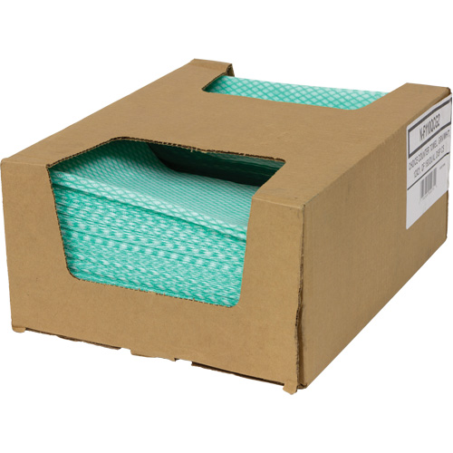 SaniWorks&reg; Choice Counter Cloths, Green/White Nia-Chem Ltd.