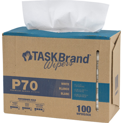 TaskBrand&reg; P70 Premium Series Wipers, Heavy-Duty, 16-3/4" L x 8-1/4" W Nia-Chem Ltd.