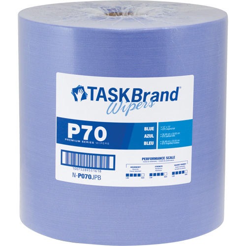 TaskBrand&reg; P70 Premium Series Wipers, Heavy-Duty, 13" L x 12" W Nia-Chem Ltd.