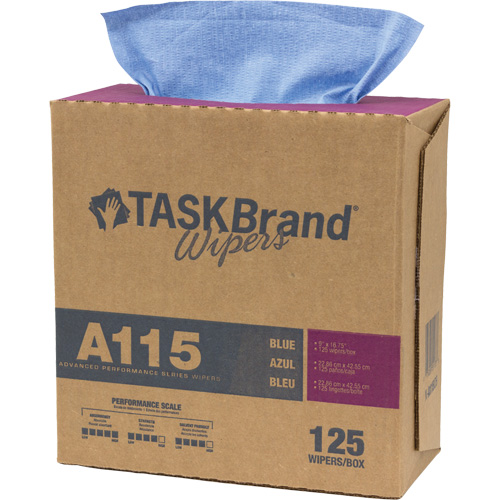 TaskBrand&reg; A115 Advanced Performance Wipers, Heavy-Duty, 16-3/4" L x 12" W Nia-Chem Ltd.