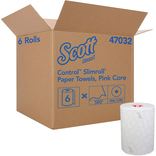 Scott&reg; Slimroll* Hard Roll Towel, 1 Ply, Standard, 580' L Nia-Chem Ltd.