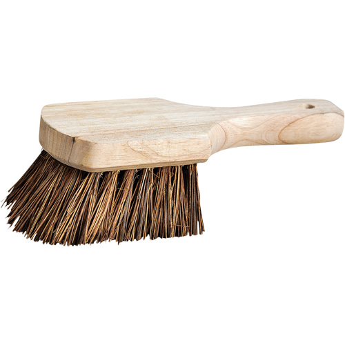 Short Handle Pot Brush, Stiff Bristles, 9" Long, Brown Nia-Chem Ltd.