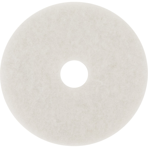 Tampon pour planchers, 10", Lustrage/Nettoyage/Polissage, Blanc Nia-Chem Ltd.