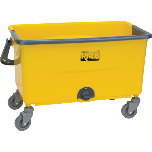Microfibre Mop Bucket & Wringer, Strainer, 11 US Gal. (44 Quart), Yellow Nia-Chem Ltd.