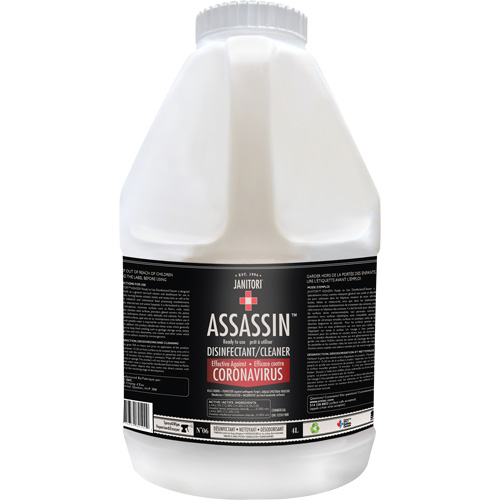 Janitori Assassin Ready-to-Use Disinfectant Cleaner, 4 L, Jug Nia-Chem Ltd.
