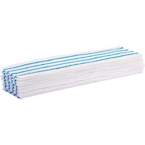 Disposable Mop Pad, Hook and Loop Style, Microfibre, 18" L x 4" W Nia-Chem Ltd.