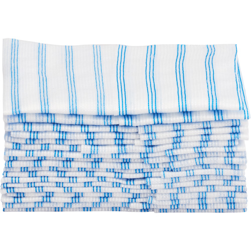 Disposable Single-Use Cloths, Microfibre, Blue/White Nia-Chem Ltd.