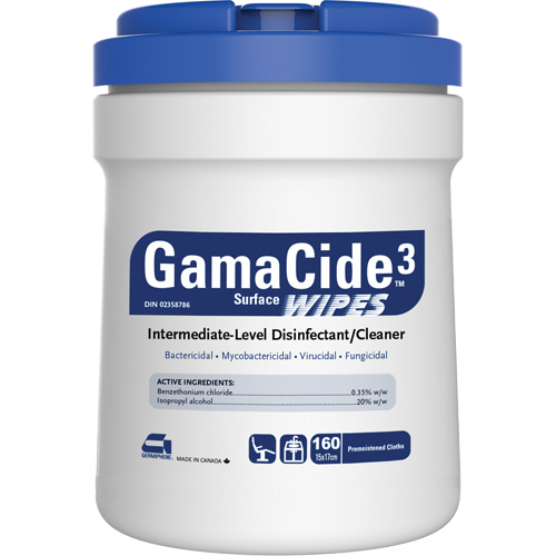 D&eacute;sinfectant pour surfaces multiples GermiCide3, 160 lingettes Nia-Chem Ltd.