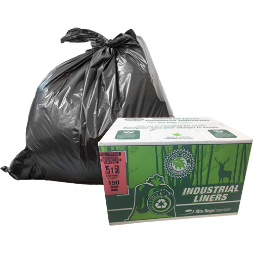EcoLogo&reg; Garbage Bags, X-Strong, 48" W x 60" L, Clear, 246.05 L (65 Gal.) Capacity Nia-Chem Ltd.