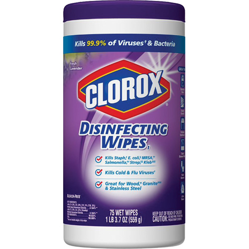 Lingettes d&eacute;sinfectantes, 75 lingettes Nia-Chem Ltd.