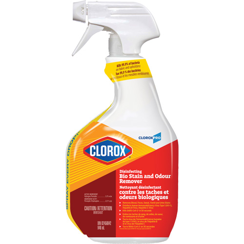 Nettoyant d&eacute;sinfectant contre les taches et odeurs biologiques, 946 ml, Bouteille &agrave; g&acirc;chette Nia-Chem Ltd.