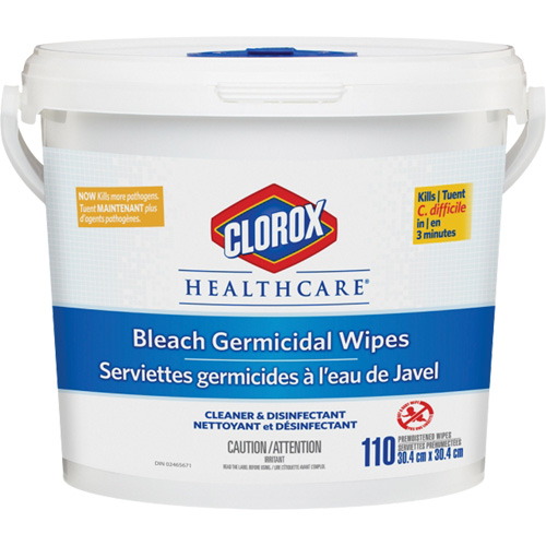 Lingettes d&eacute;sinfectantes &agrave; l'eau de Javel Healthcare, 110 lingettes Nia-Chem Ltd.
