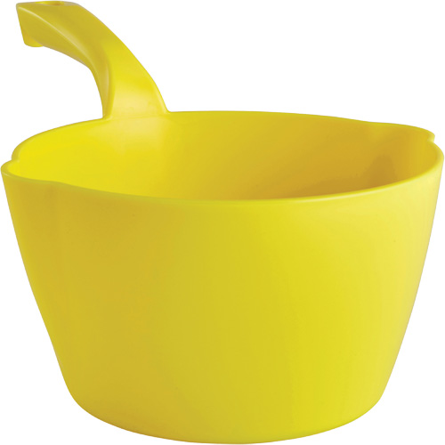 Round Bowl Scoop, Plastic, Yellow, 64 oz. Nia-Chem Ltd.