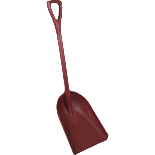 Pelle monobloc perceptible par d&eacute;tecteur de m&eacute;tal, Lame 13-3/4" x 17", Longueur de 42-1/2", Plastique, Rouge Nia-Chem Ltd.