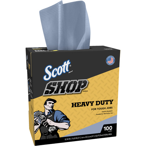 Shop Towels, Heavy-Duty, 16-4/5" L x 8-1/3" W Nia-Chem Ltd.
