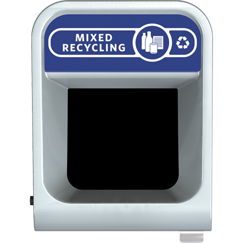 Conteneur pour d&eacute;chets de recyclage m&eacute;lang&eacute;s Configure, Vrac/Bord de rue/De bureau, Acier, 15 gal. US Nia-Chem Ltd.