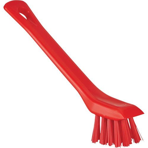 Brosse avec rebord grattoir, Soies Ferme, Longueur de 6", Rouge Nia-Chem Ltd.