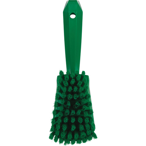 Brosse &agrave; r&eacute;curer avec manche court, Soies Doux, Longueur de 10-1/2", Vert Nia-Chem Ltd.